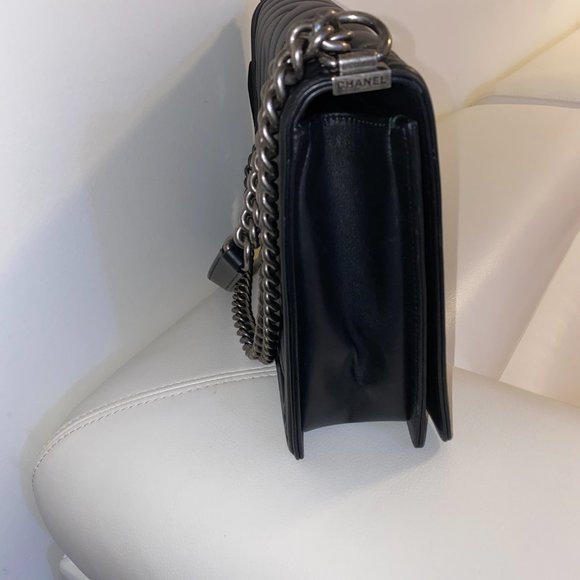 Chanel Chevron Boy Bag Jumbo 100% authentic - Picture 3 of 5